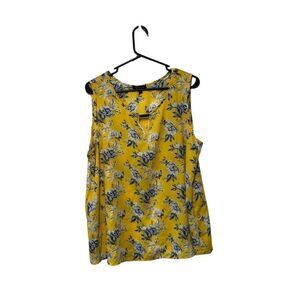 Sami & Jo Size XL Bright Yellow Floral with Silver Accent